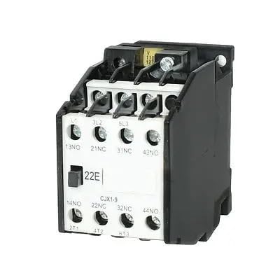 Contacteur CA CJX1-9 110V triphasé 3 pôles pour commande de moteur
