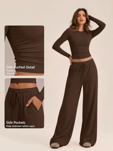 Image of Trendy Queen Women's 2 Piece 2026 Fall Fashion Lounge Set with Pockets