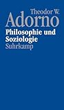 Nachgelassene Schriften. Abteilung IV: Vorlesungen: Band 6: Philosophie und Soziologie (1960)