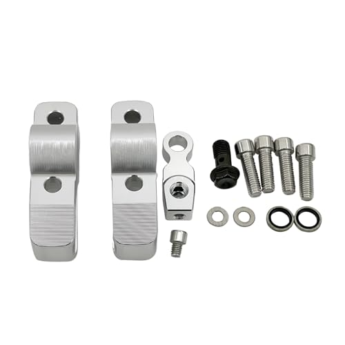 Adaptateur d'extension de guidon argent pour Honda CB650R et CRF1100L
