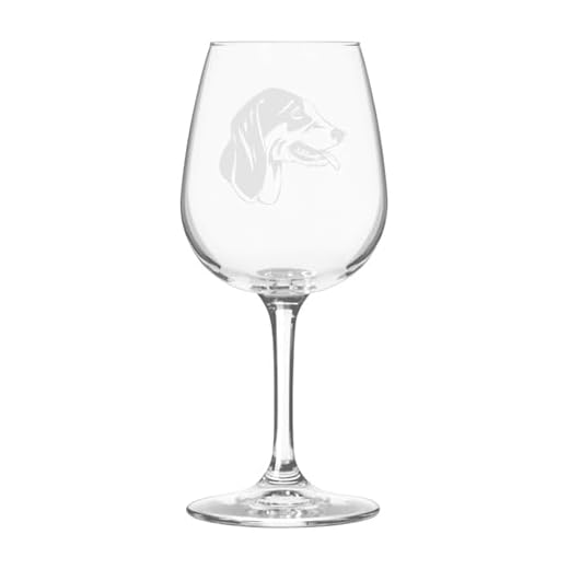 Etched Laser Art Chien Francais Blanc et Noir (French White & Black Hound) Personalized Dog Themed Etched 12.75oz Wine Glass Custom Dog Breed Wine Glasses, Birthday Gift for Pet Lover, Men, Women