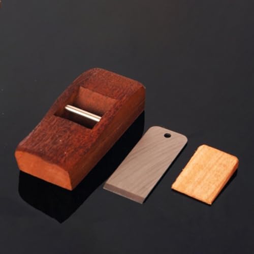 Gdfnmogo Plano de mano de madera para carpintería, cepilladora plana de carpintero con hoja afilada, construcción de madera y metal de larga duración, ideal para recortar, alisar y (100 mm)