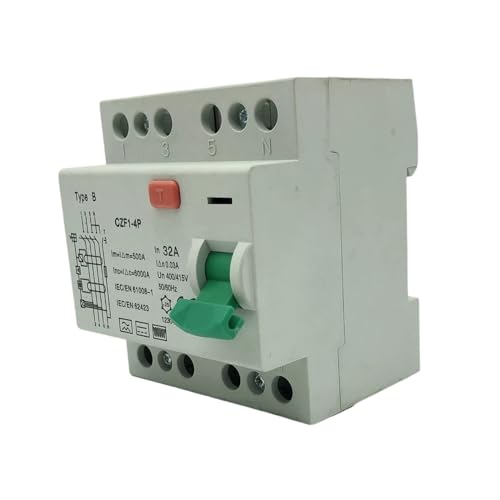 Disjoncteur Type B 4P 16A 30mA Courant Résiduel pour Borne de Recharge VE