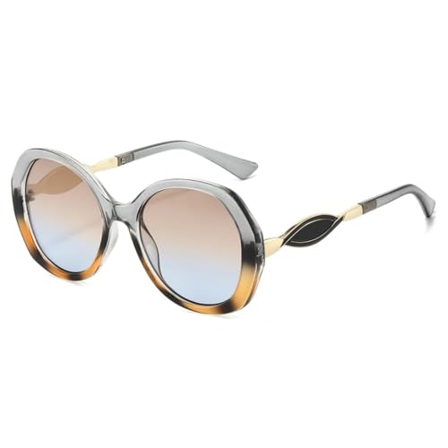 Lunettes de soleil ovales rétro dégradées pour femmes et hommes UV400