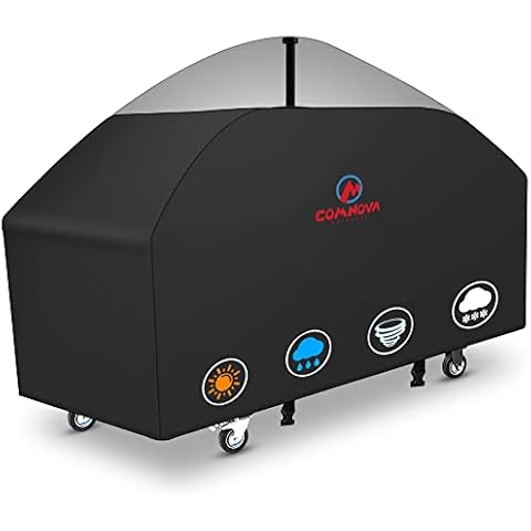 Comnova Griddle Cover for Blackstone Griddle 36 Inch - 600D Flat Top Grill Cover for Blackstone 4 Burner Griddle Without Hood, Outdoor 36" Griddle Cover for Blackstone, Camp Chef FTG600 (with Pole) Cover