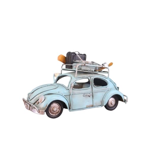 Voiture ancienne bleu en fer vintage décoration de bureau