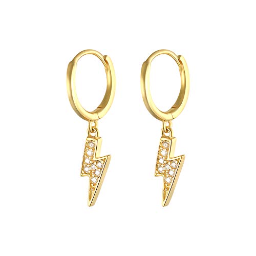 Boucles d'oreilles pour femme en Argent S925 et zircon style punk gothique
