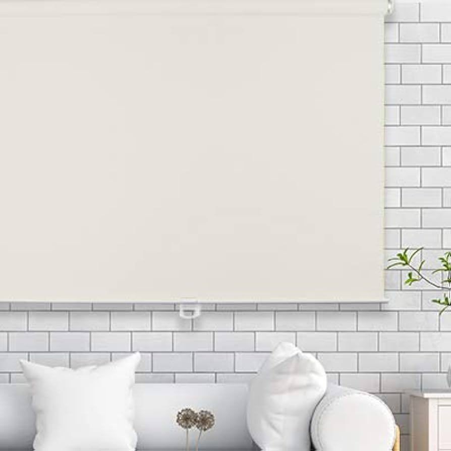 ロールブラインドよこ90センチ*高さ180(色、アイボリ、青 ロールブラインドよこ90センチ*高さ180(色、アイボリ、青