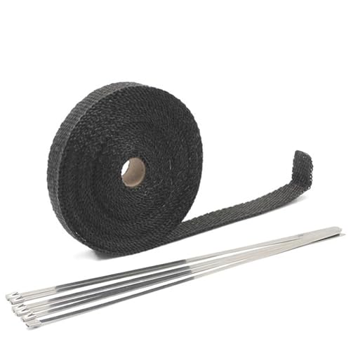 Bande thermique echappement noire pour restaurer et isoler une moto custom