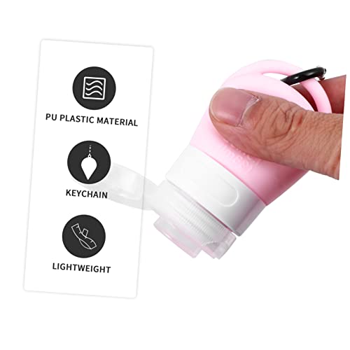 minkissy Embalagem De 4 Peças Garrafa De Armazenamento De Silicone Recarregável Chaveiro Garrafa De