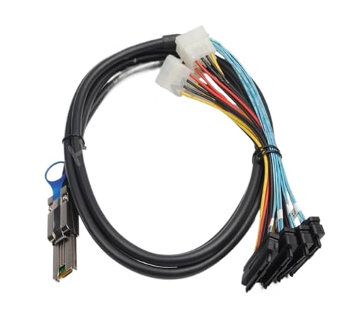 Cable SFF-8088 a SFF-8482 SAS SATA 1M miniatura 2