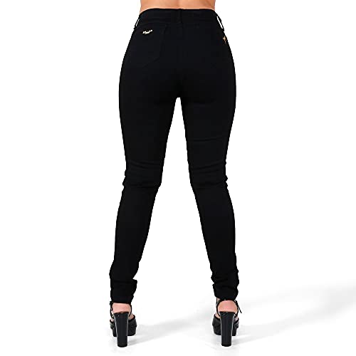 Kit 2 Calças Jeans Feminina Empina Bumbum Cós Alto