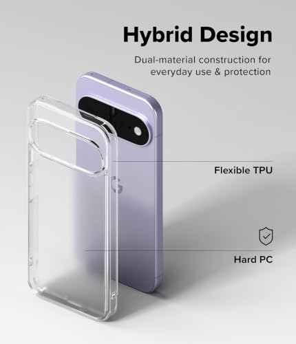 Image of Ringke Fusion Matte for Google Pixel 11 Case Back Cover | Matte Clear Translucent, Shockproof, Air Pocket, Hard Back, Flexible TPU Bumper, Precise Cutouts, Original Form
