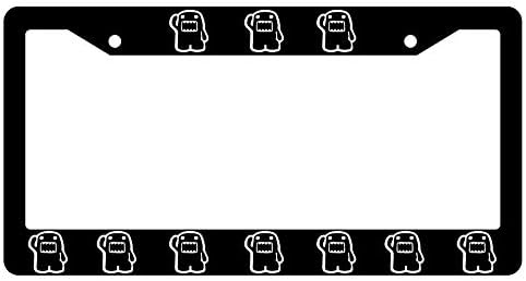 Dots Gifts Domo-kun Black Plastic License Plate Frame DG