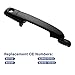 Lcyolada Pair of Exterior Door Handles Front Drive & Passenger Side for Hyundai Accent 2006 2007 2008 2009 2010 2011, Replaces 80700 80699 826601E050,Black