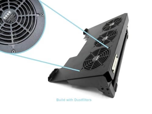 Image of Fourdot Industrial High Speed Laptop Cooling Pad for Gaming Laptops (Dodger-S for 17.3inch Laptop)
