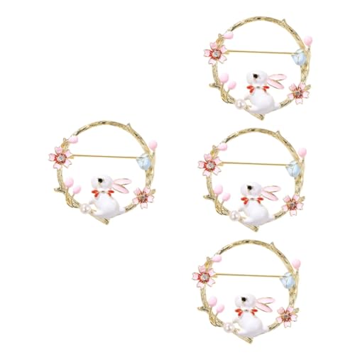 Broche lapin peluche mignon pour égayer vos foulards et vestes du quotidien