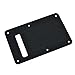 Dopro Aluminum Anodized Modern ST Strat Back Plate Tremolo Trem Cavity Cover Fits American/Mexican Fender Black