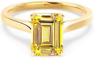 Pukhraj 7.25 Ratti Stone Ring For Men Superlative Collection Yellow Sapphire 5 Carat Ring AAA+++ Quality Pukhraj Stone Original Certified Gold Ring For Men Real Yellow Sapphire Ring in Gold