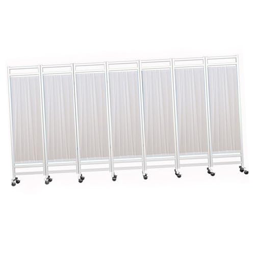 Paravent médical pliable blanc pour préserver l'intimité des patients