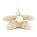 Jellycat Smudge Rabbit Bag Charm, 3 inches - Rabbit & Bunny Plush Keychain - Great Gift Idea