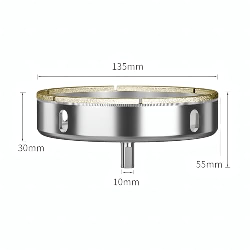 Set de 2 brocas de sierra de diamante 31 mm para vidrio miniatura 2