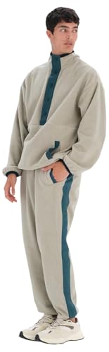  Dagi Oversize Trousers Cotton Oversize Fit Tracksuit Bottom, Tuta Uomo, Stone,