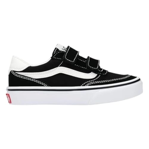 Vans Brooklyn, Zapatillas Unisex niños, Suede Canvas Black White, 34 EU