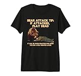 Bear Attack Tip Dead Play Funny Survival Premium Tri-blend T-Shirt