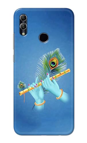 Image of PRINTFIDAA Printed Hard Back Cover Case for Huawei P Smart 2019 | Honor 10 Lite Back Cover (Flute in Krishna Hands) -112