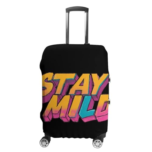 Stay Mild Vintage 80s Luggage Covers Washable Travel Suitcase Cover Elastic Baggage Protector