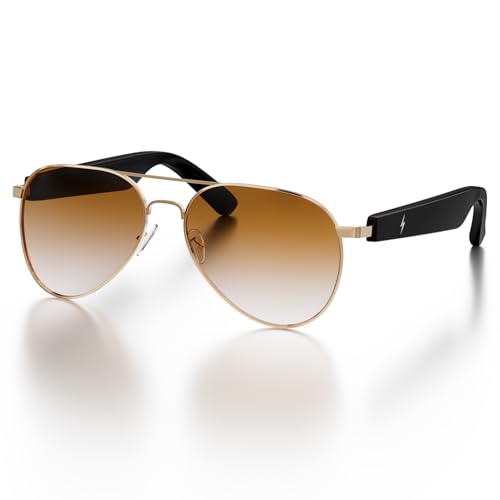 Image of Fire-Boltt Fire-Lens Sway Smart Glasses, Bluetooth Calling & Open-Ear Bluetooth Sunglasses with HD Sound & Smart Audio Touch Controls Voice Assistant (Siri /Alexa /Google), Fast Charging for Men & Women