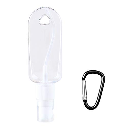 wehotewhe Fles Containers Reizen 30ML Hand 5 STKS Spray Lekvrije Set Sleutelhanger Reiniging Levert Sap Bril 4oz Modern (Zwart, One Size) - Image 5