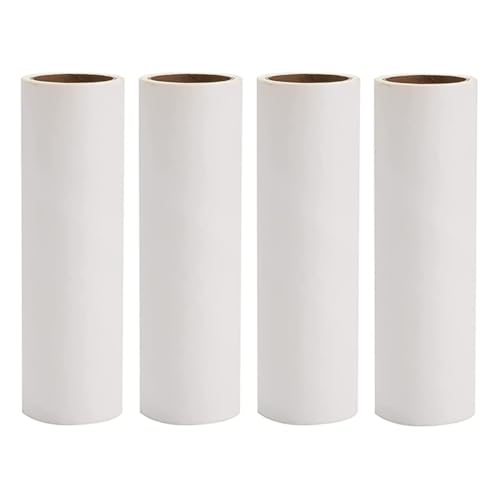 Laroal Recambios de Rodillo quitapelusas, Paquete de 4, Rollos de Repuesto de Rodillo quitapelusas de 16 cm, 220 Hojas Extra Adhesivas para Eliminar Pelusa de Mascotas