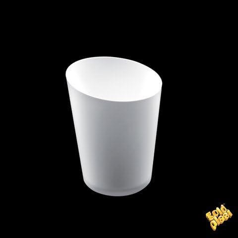 Gold Plast Pack of 10 Maxi Conical Cups 56x77 mm Bianco