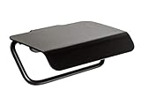Portarrollos con tapa, de lineas minimalistas, de aluminio anodizado negro mate.