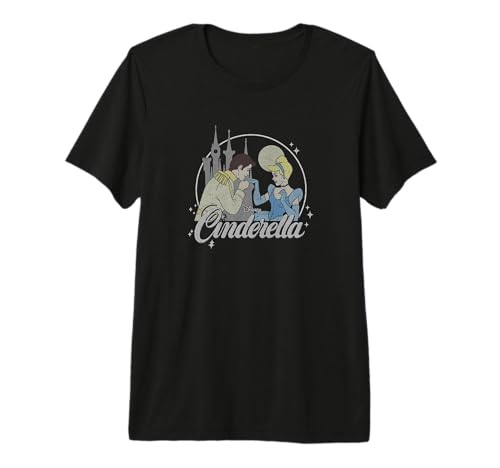 T-shirt Disney Cendrillon et Prince Charmant en coton pour look casual