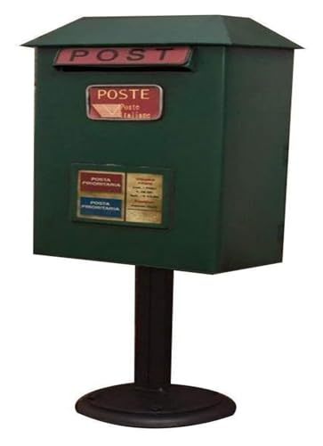 Wall Mount Mailbox, Outdoor Locking Vintage Mailbox Wall Mount, Floor-Standing Mailbox, Vintage Wrought Iron Mailbox - Height 50cm