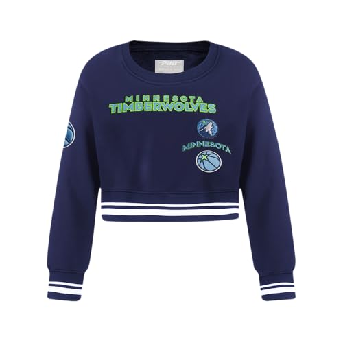 Image of Pro Standard Big Girls NBA Retro Classics Fleece Crewneck Sweatshirt