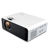 Visualización de pantalla grande y altavoces HiFi:.. Con la distancia de proyección de 0.98-15.75inch, la distancia recomendada es 8.2inch y tamaño de la pantalla es de 80" Las funciones de zoom se pueden utilizar para ampliar o reducir un segmento de pantalla desde Equipado con un altavoz de alta fidelidad y niveldos altavoces incorporados, se puede experimentar la salida de audio de alta calidad sin necesidad de conectarse a un altavoz / auricular externo.