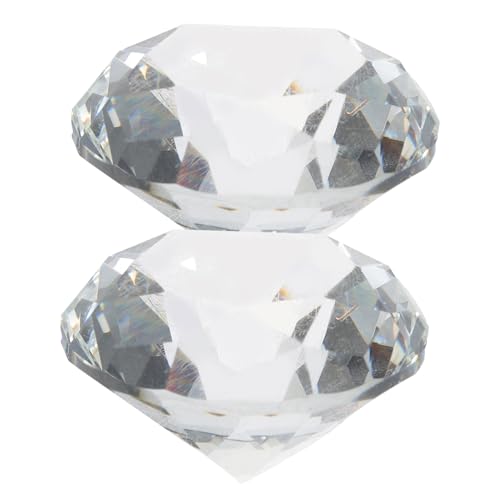 PRETYZOOM 2pezzi Decorazioni in Vetro Trasparente Fermacarte Decorazioni per Nuziali Riempitivo per Vasi in