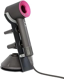 VergilSon Hair Dryer Storage Holder for Dyson,3 in 1 Aluminum Alloy Wall Bracket Stand Supersonic Hair Dryer For household, barbershop and hair salon (Grey)