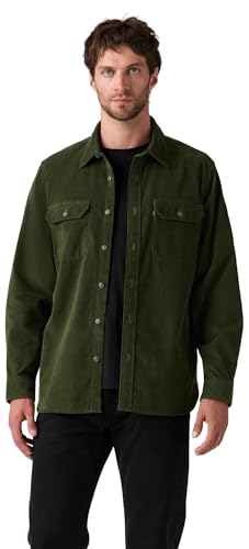 Levi's Men's Jackson Worker Button Down Collar Shirt, Green (Duffel Bag), L