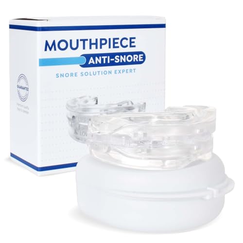 Luxvara Orthese Anti-Ronflement Réglable, Gouttiere Anti Ronflement Orthese Doux, Confortable Gouttière Dentaire pour Réducteur de Ronflement & Bruxisme, Hommes et Femmes Universel (Blanc)