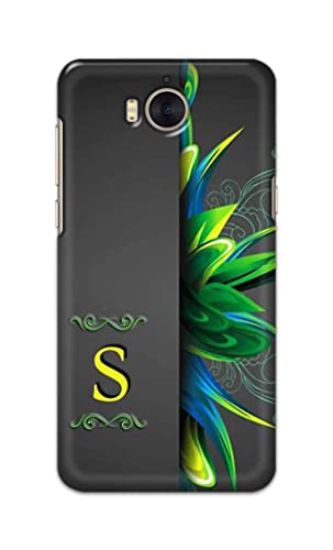Image of Name II Initial II Letter Alphabet S Hard Back Case Cover for Huawei Y5 (2017) / Huawei Y6 (2017) / Nova Young, MYA-L03 /L23, L02 /L22 Back Cover -(J5) VNS2222