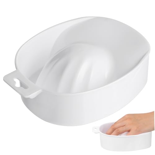 Healeved Single-layer Soaking Bowl for Nail Removal Rectangular Nail Care Bowl Manicure Tools
