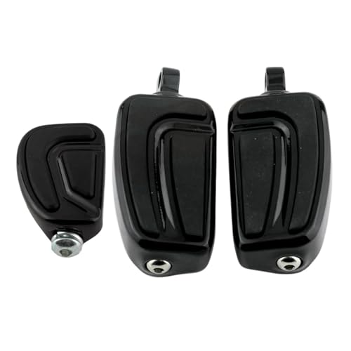 Repose-pieds de moto en caoutchouc noir pour custom Harley Sportster 883 et 1200 XL