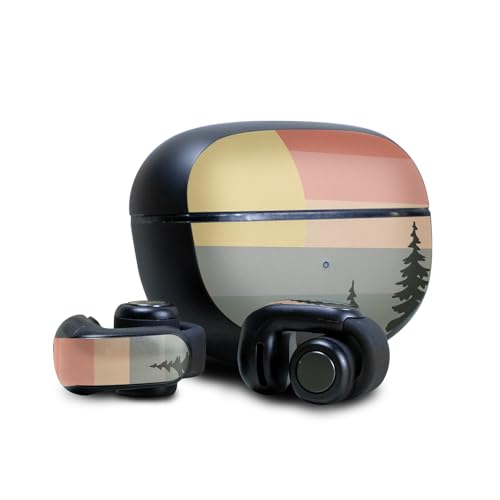 Image of Skin Compatible with Bose Ultra Open Earbuds - Sunset Forest - Premium 3M Vinyl Protective Wrap Decal Cover - Easy to Apply | Crafted in The USA by MightySkins