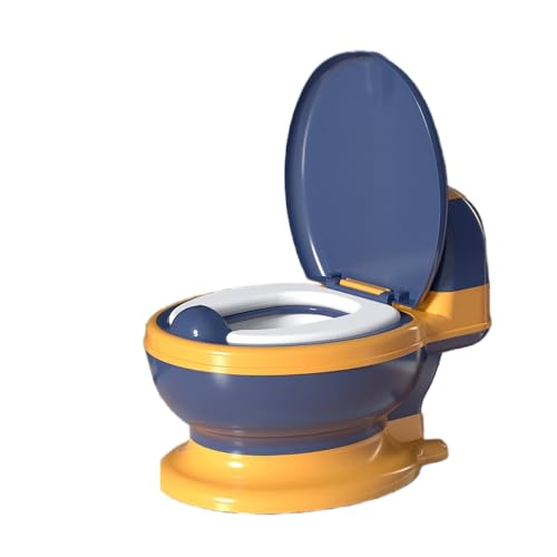 Sarinyベビー トイレトレーニング、 便座 ベビー キッズ用便座トイレトレーナー 赤ちゃん 女の子 男の子 人気 幼児 こども トイレ おしゃれ 人気 かわいい トイレトレーニング 携帯トイレ 多機能ミニトイレ 寝室可愛い シンプル (ブルー【PVCク