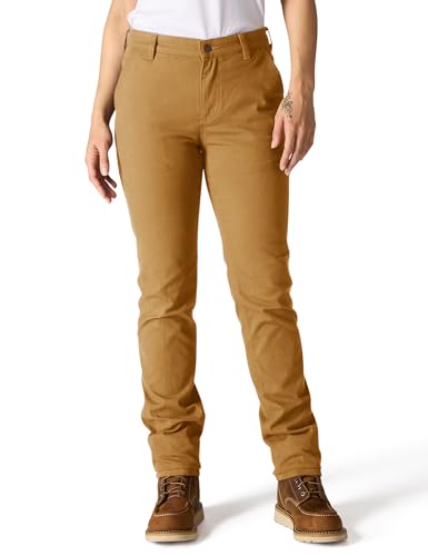 Carhartt Women's The Essential Canvas Pant, Carhartt Brown, 6